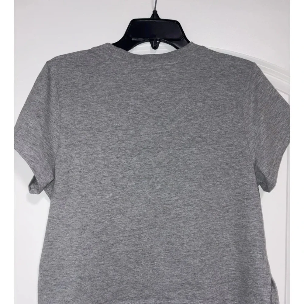 The North Face Women's Grey Embroidered Short Sleeve Size Small NWT - Picture 5 of 6